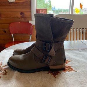 Sorel Major Moto Boot- Pebble